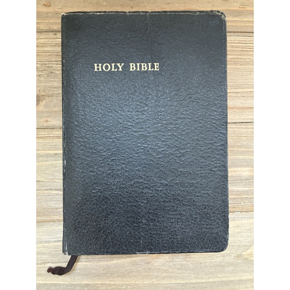VTG 1952 Holy Bible Black Leather Revised Standard Version Nelson